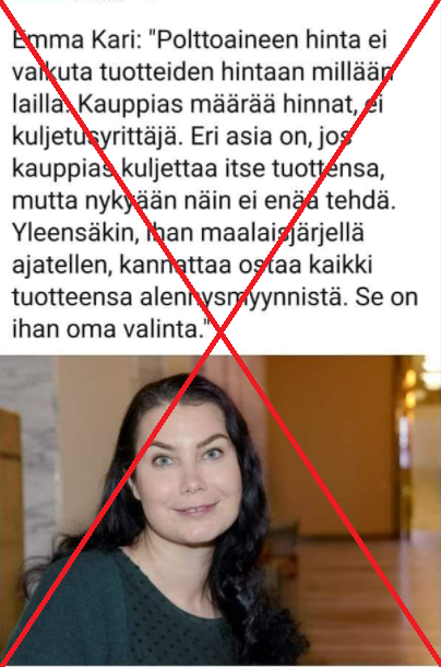 Kuva Emma Karin sitaatista