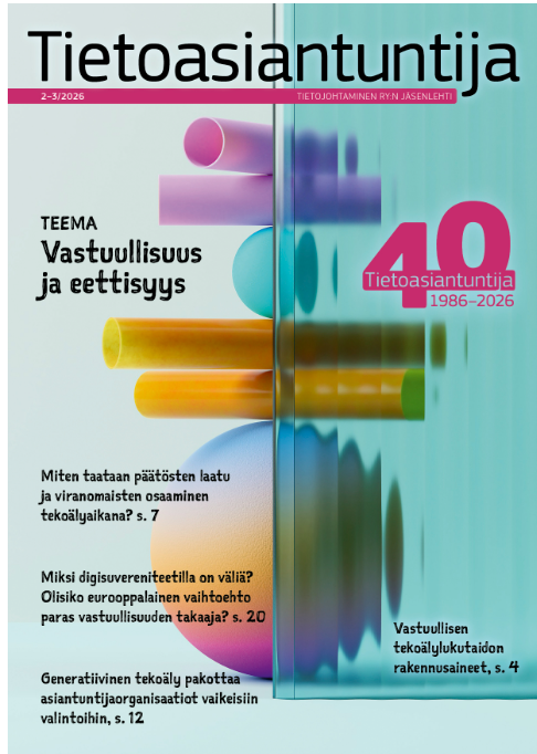 Tietoasiantuntija 2-3/2026 -lehden kansikuva