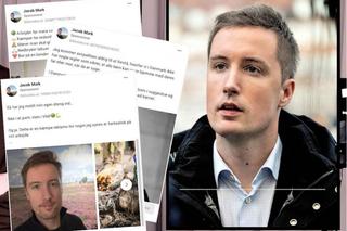 Tanskalainen sosialistisen kansanpuolueen poliitikko Jacob Mark ja hänen Facebookissa julkaistuja vaalimainoksiaan. Kuvakaappaus Ingeniøren-lehden haastattelusta.
